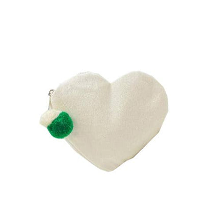 Mom Leaf Print Beaded Coin Purse