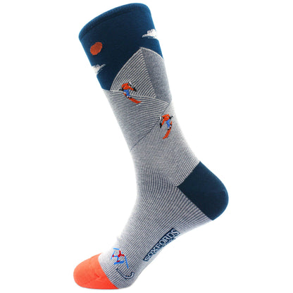 "Back Country" - Soxfords NY Skiing Themed Fine Men's Socks