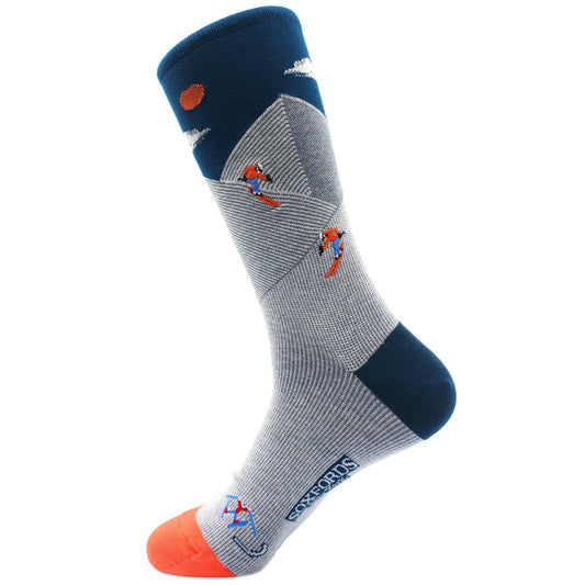 "Back Country" - Soxfords NY Skiing Themed Fine Men's Socks