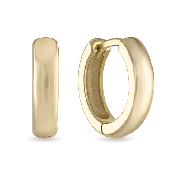 14k Gold Vermeil Classic Huggie Earrings