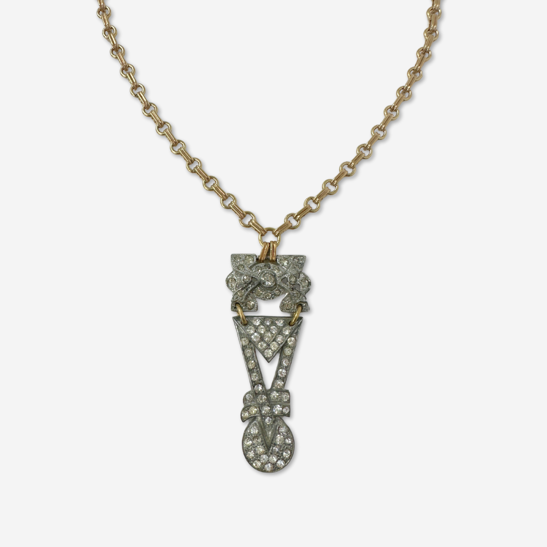 The Maribelle Necklace - Refashioned Vintage Art Deco Necklace