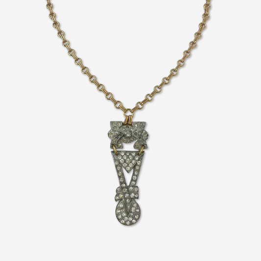 The Maribelle Necklace - Refashioned Vintage Art Deco Necklace