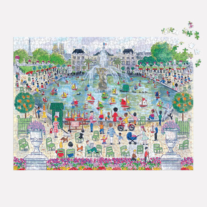 Springtime in Paris 1000 Piece Puzzle by Artist Michael Storrings