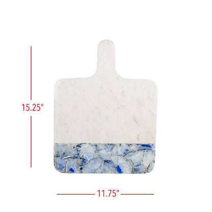 Blue Agate & Marble Square Serving Board