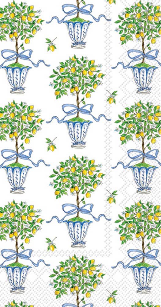 Lemon Topiary Paper Guest Napkins 16 count