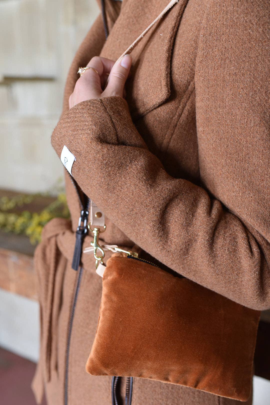Sienna Velvet “Ellie” Wristlet Purse - Handmade by Erin Flett