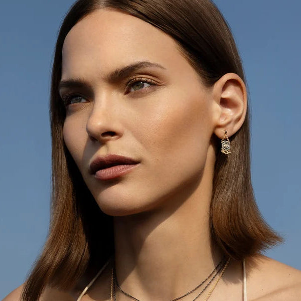 N° 895 Diamond & Gold Earrings
