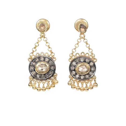 N° 895 Diamond & Gold Earrings
