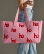 Pink & Red Ho Ho Ho Tote