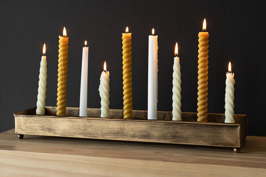 Brass 9 Taper Candle Holder