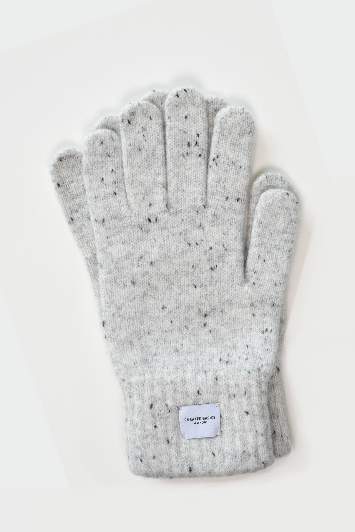 Gray Cashmere Wool Knitted Gloves