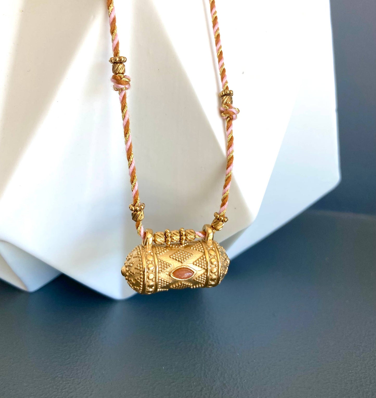 French Carnelian Talisman Necklace