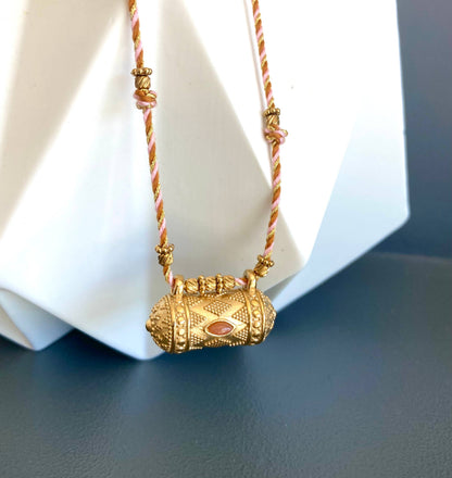 French Carnelian Talisman Necklace