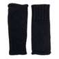 Black Alpaca Fingerless Knit Gloves
