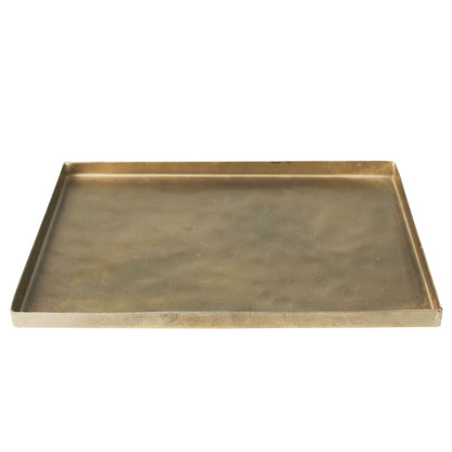 Tulum Tray, Brass - Rect Lrg: Brass / Aluminum