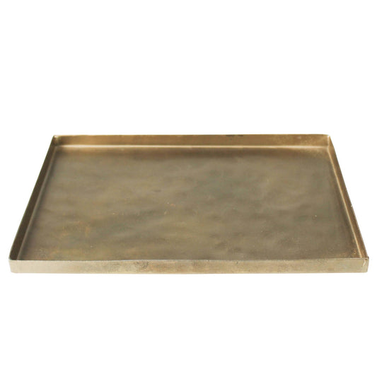 Tulum Tray, Brass - Rect Lrg: Brass / Aluminum