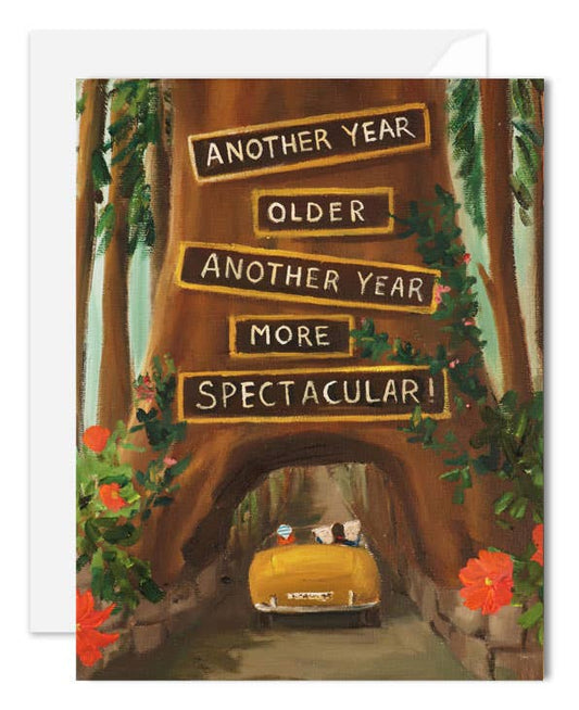 Redwood Birthday Card – Art Print by Janet Hill