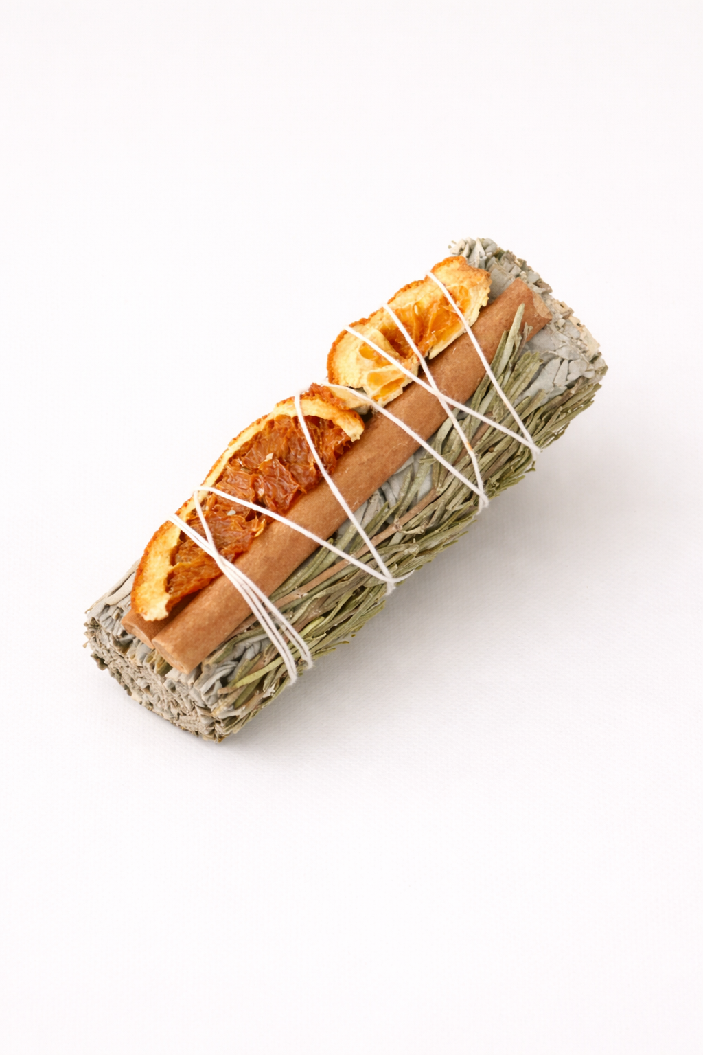 White Sage, Orange, Cinnamon & Rosemary Smudge Stick