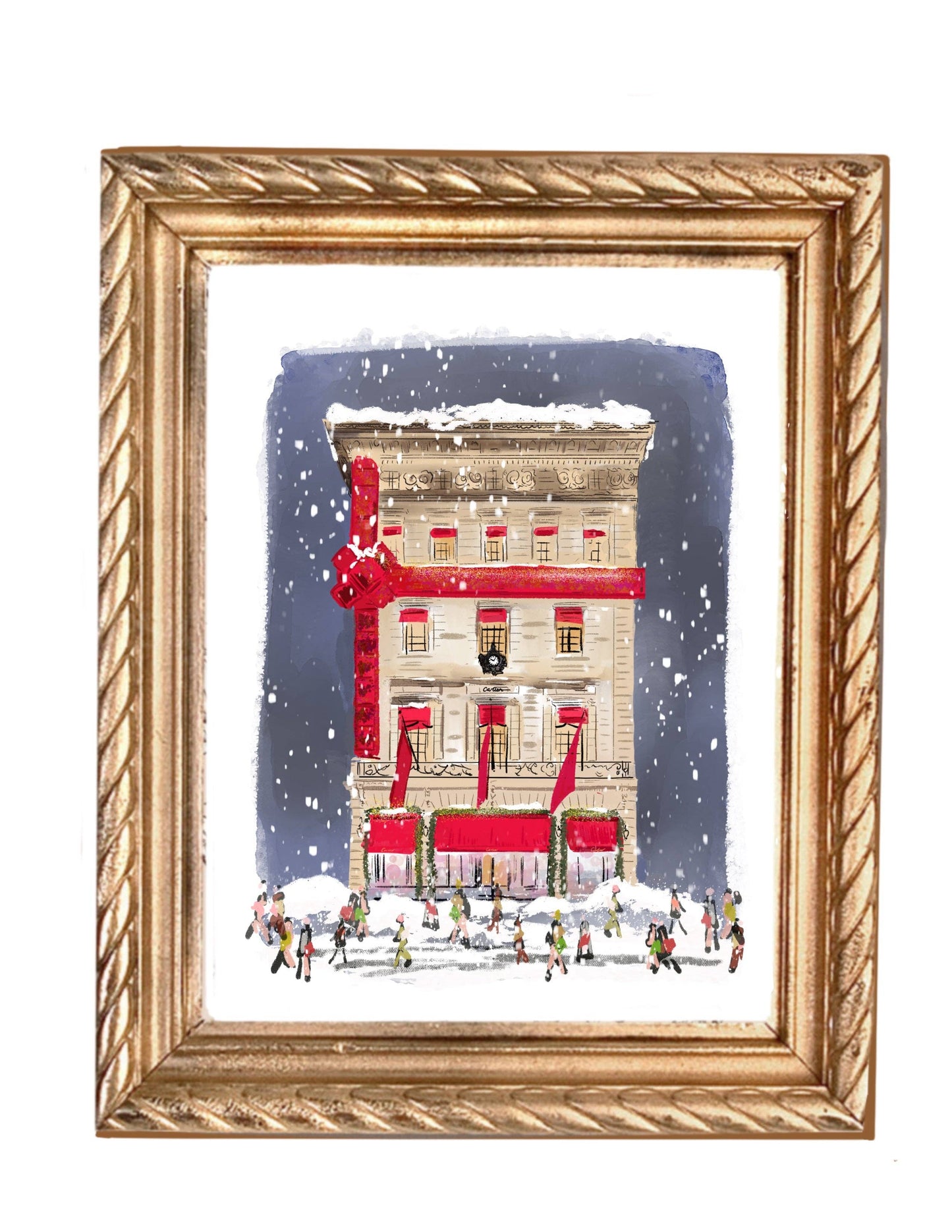NYC HOLIDAY SHOPPING - Art Print: 8x10