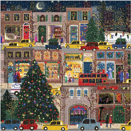 Winter Lights Foil Puzzle 500 Piece Puzzle