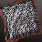 Navy Blue & Brown Western Paisley Scarf