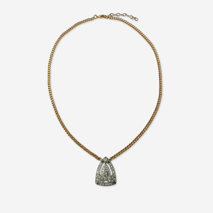 The Margaux - Refashioned Vintage Art Deco Rhinestone Necklace