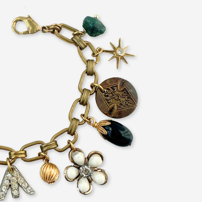 The Isadora - Repurposed Vintage Charm Bracelet