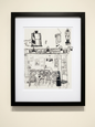 Café St. Pierre Canterbury Restaurant Framed Giclée Fine Art Print by Pascale Berkowitz