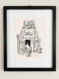 Ooh La La Paris Cafe Giclée Framed Fine Art Print by Pascale Berkowitz