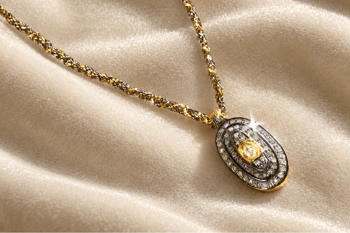 N° 861 Diamond & Ruthenium Necklace
