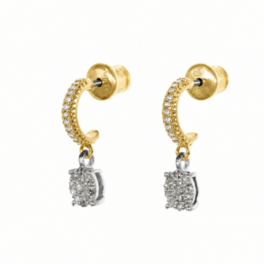 N° 996 Diamond Bicolore Earrings