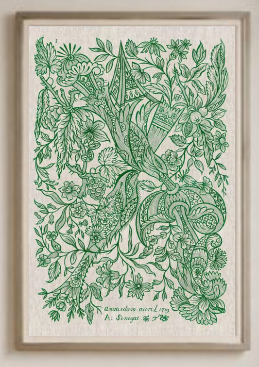 Senegat Floral Study, 1719 - Framed Art Print