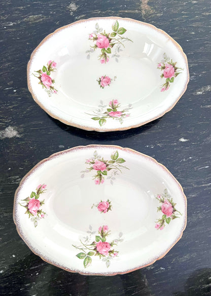 Cannonsburg Pink Rose China with 22KT Gold Trim – 92-Piece Heirloom Set