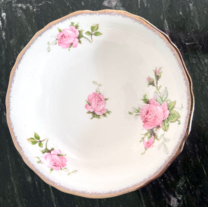 Cannonsburg Pink Rose China with 22KT Gold Trim – 92-Piece Heirloom Set