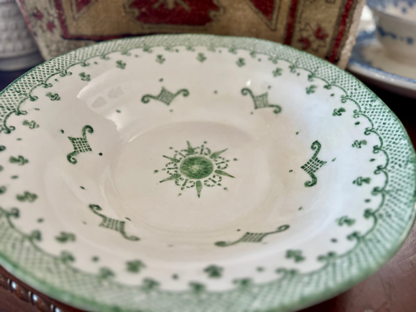 Burano Large Green Serving Bowl