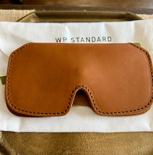 Tan Leather Sunglasses Case