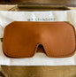 Tan Leather Sunglasses Case