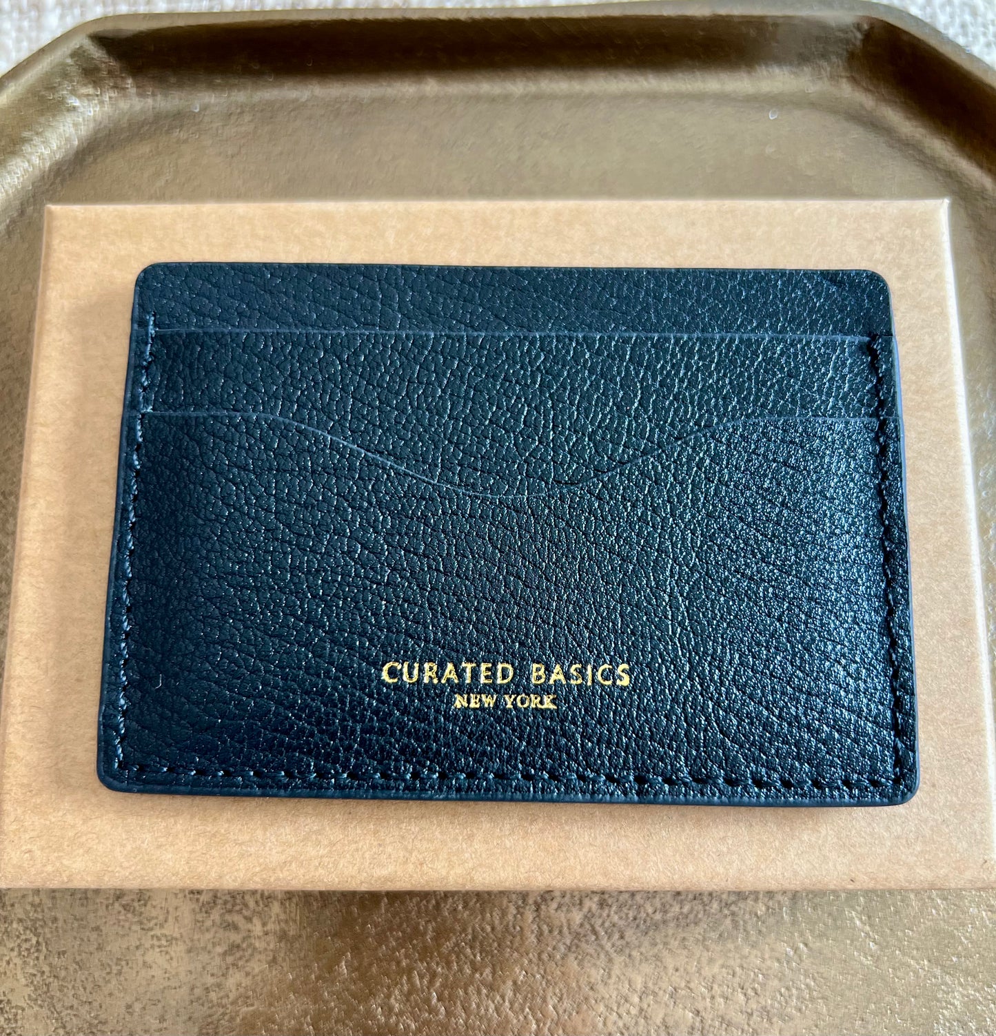 Black Leather Classic Cardholder