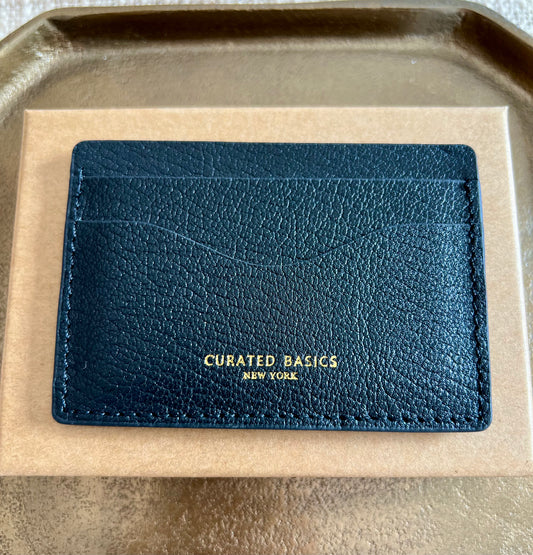 Black Leather Classic Cardholder