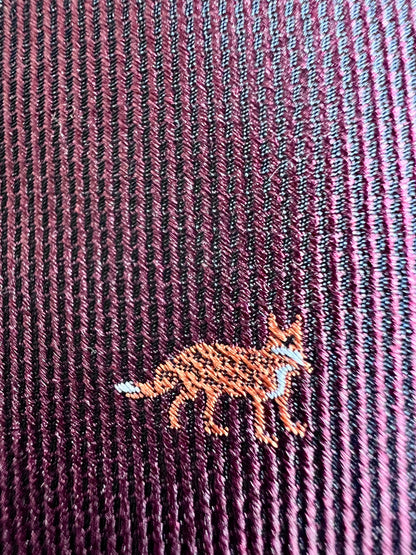Burgundy Fox 100% Silk Handmade Necktie
