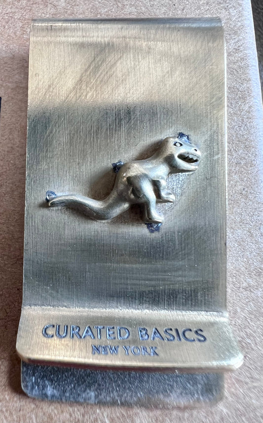 T-Rex Brass Money Clip