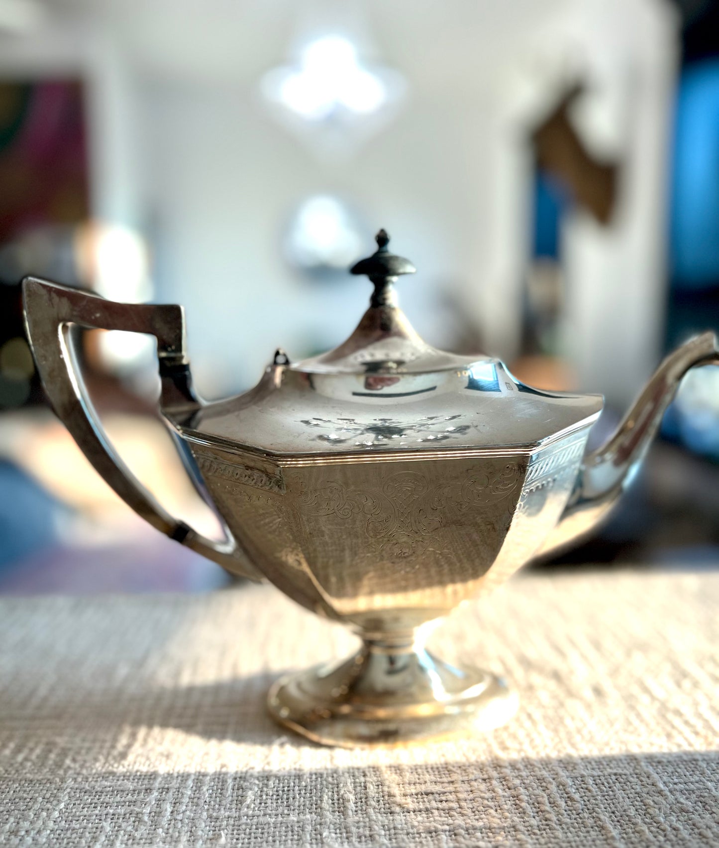 Antique Silverplate Teapot circa 1920-30's