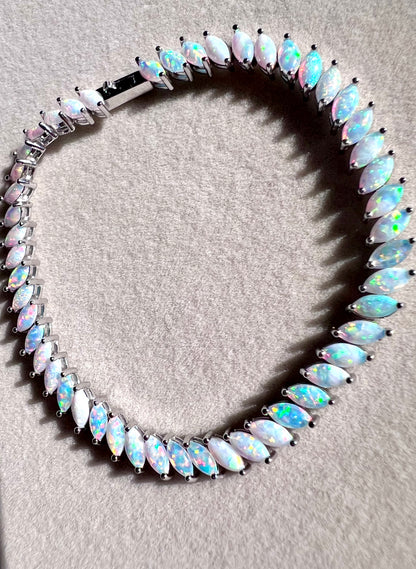 Opal Fire Tennis Bracelet