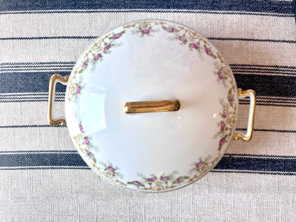 Antique Tressemann & Vogt Limoges France Handled Serving Tureen, Circa 1892–1907
