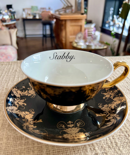 Stabby Tea Cup & Saucer