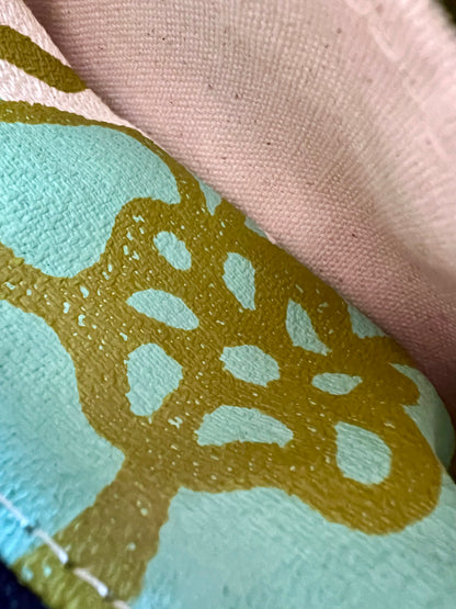 Evergreen Velvet “Ellie” Wristlet Purse - Handmade by Erin Flett