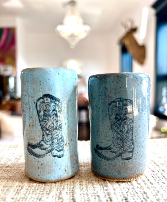 Cowboy Boot Handmade Tiny Tumbler