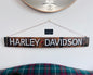 Harley Davidson Hand-Painted Whiskey Barrel Sign