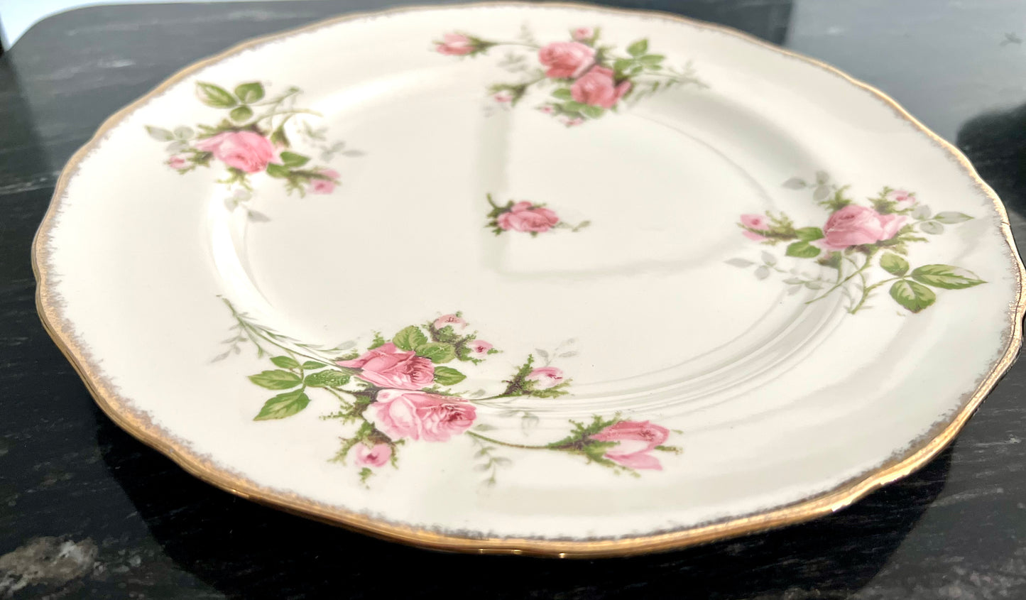 Cannonsburg Pink Rose China with 22KT Gold Trim – 92-Piece Heirloom Set