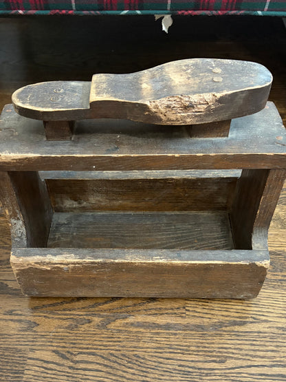 Vintage Wooden Shoe Shine Box